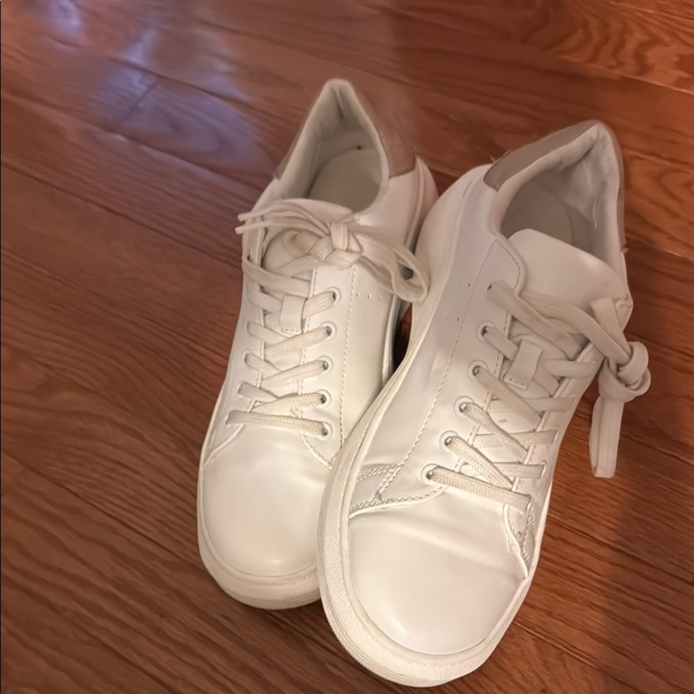 Sleek White Women's Sneakers